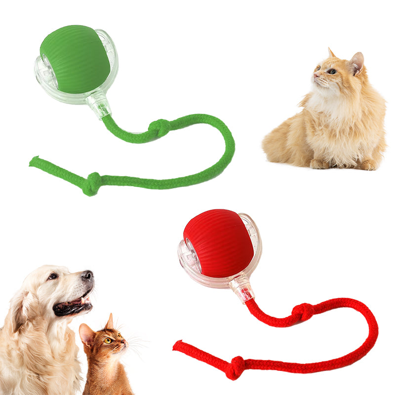 USB Charger Smart Automatic Rotating Rechargeable Cat Toy Self Rolling Ball