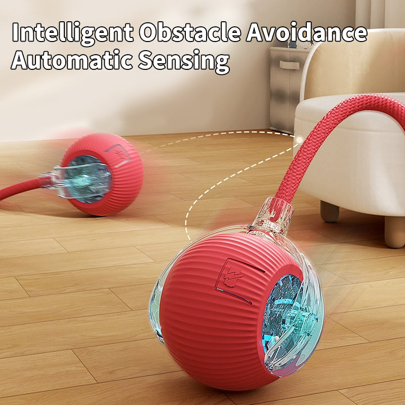 USB Charger Smart Automatic Rotating Rechargeable Cat Toy Self Rolling Ball