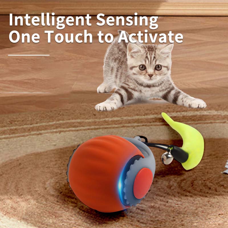 2025 New Electric Smart Cat Balls Speedy Tail Cat Toy Ball