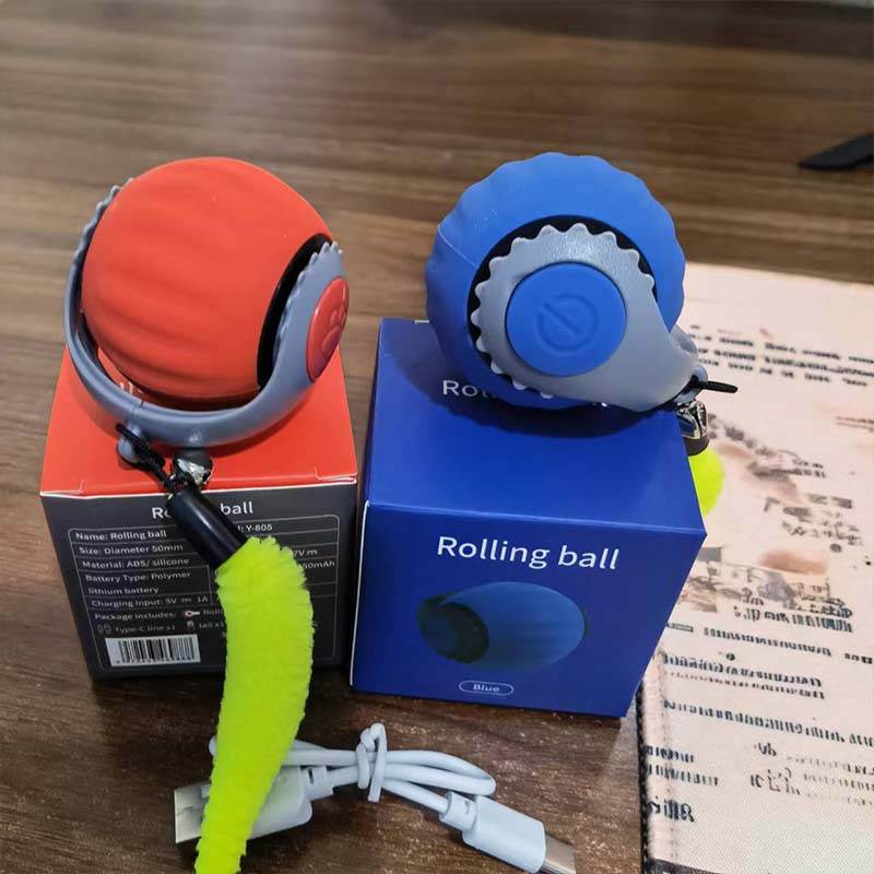 2025 New Electric Smart Cat Balls Speedy Tail Cat Toy Ball