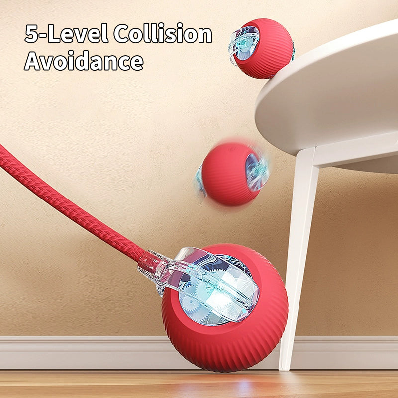 USB Charger Smart Automatic Rotating Rechargeable Cat Toy Self Rolling Ball