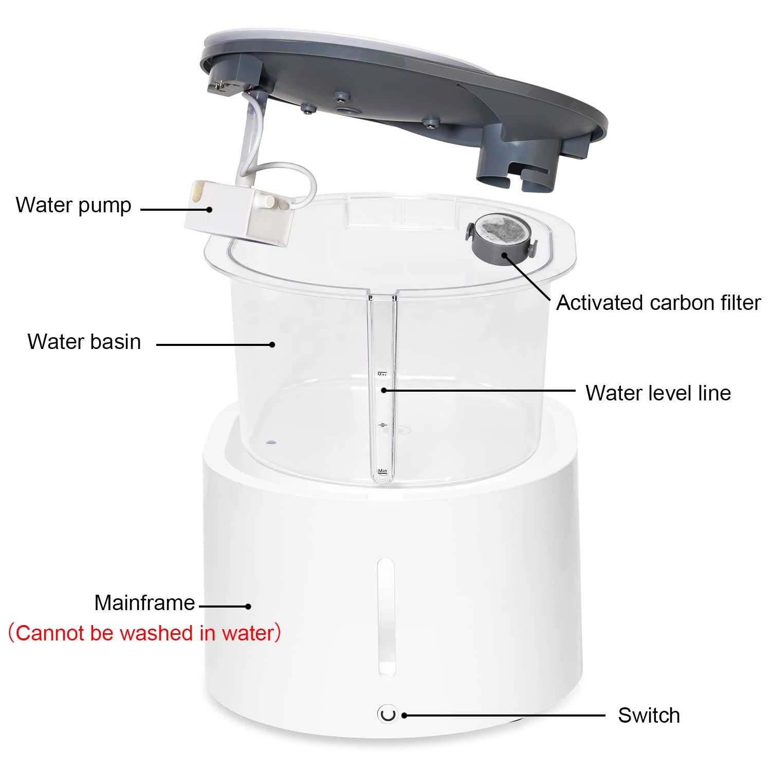 Factory Automatic Pet Water Dispenser Intelligent Dog Cat Water Fountain Smart Pet Water Fountain