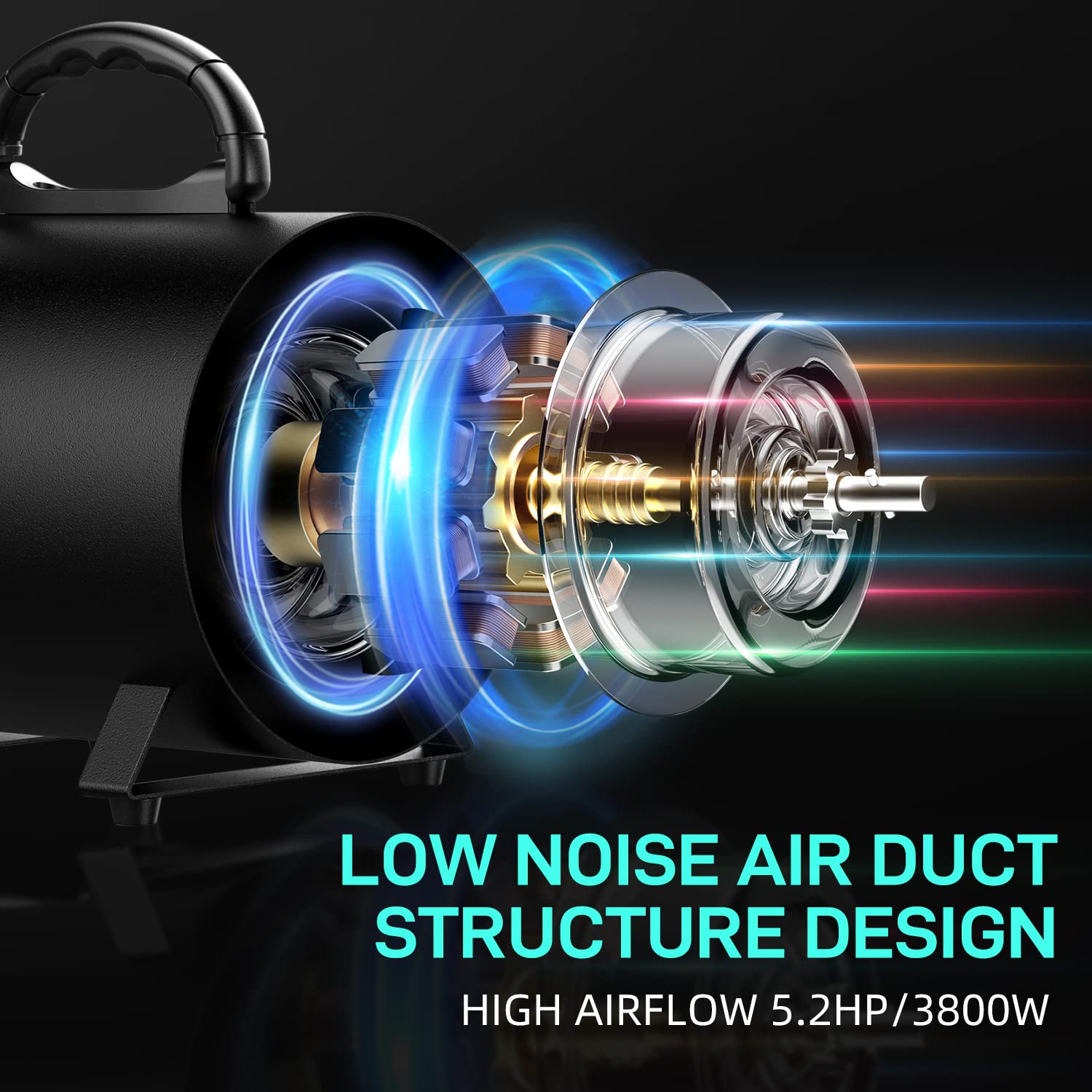 1400-3200W Water Stepless Speed Blower High Power Mute Large Dog Hair Dryer