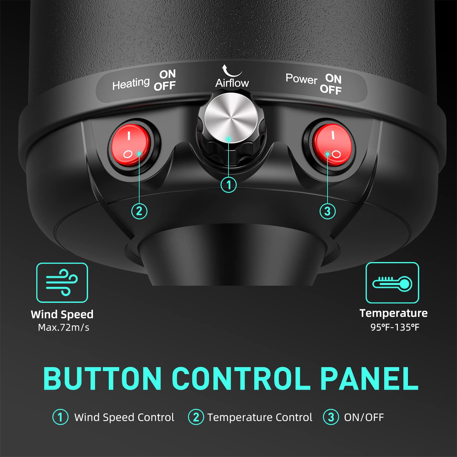 1400-3200W Water Stepless Speed Blower High Power Mute Large Dog Hair Dryer