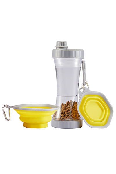 Leak Proof Portable Puppy Water Bottle with Collapsible Dog Bowls