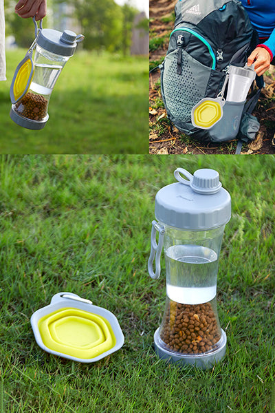 Leak Proof Portable Puppy Water Bottle with Collapsible Dog Bowls
