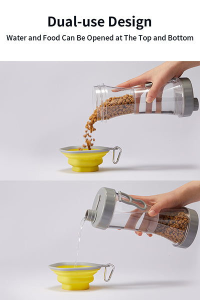 Leak Proof Portable Puppy Water Bottle with Collapsible Dog Bowls