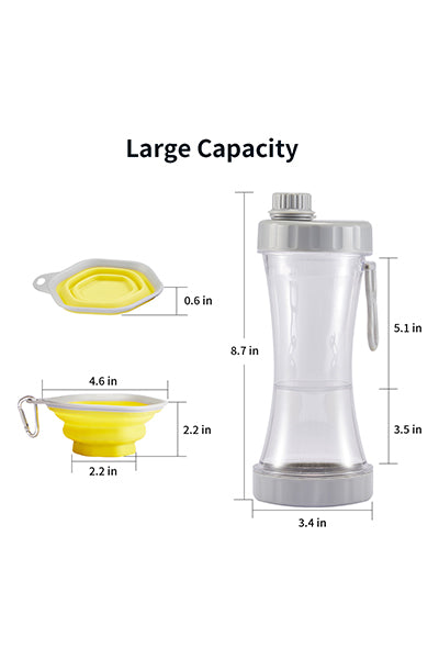 Leak Proof Portable Puppy Water Bottle with Collapsible Dog Bowls