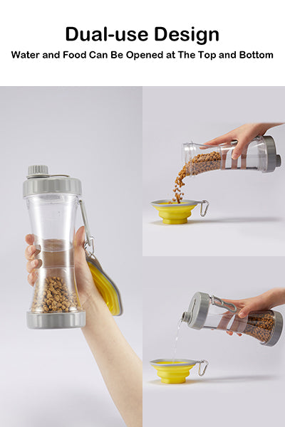 Leak Proof Portable Puppy Water Bottle with Collapsible Dog Bowls