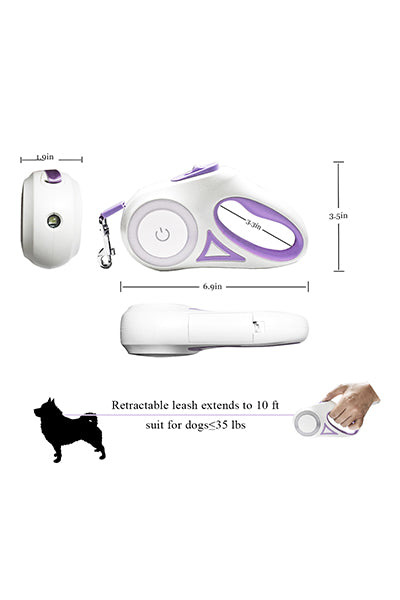 Retractable Dog Leash with Bright LED Flashlight