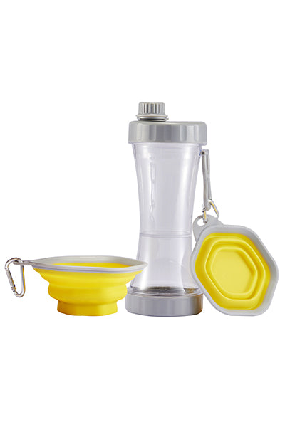 Leak Proof Portable Puppy Water Bottle with Collapsible Dog Bowls